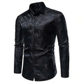 Men’s long sleeve gloss finish shirt for special occasions